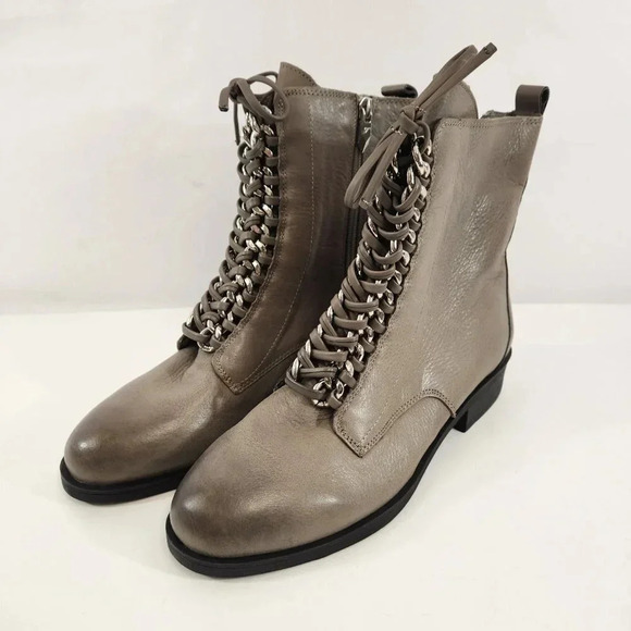 Fergie Nemo Lace Up Boots Womens 9 Grey - Picture 3 of 14